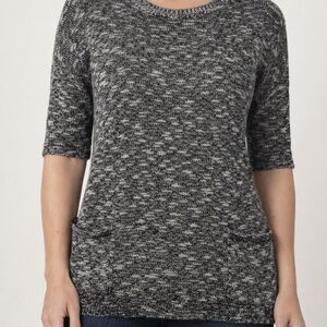 Express Black and Gray Women's Sweater